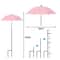 Weatherproof Sun Shade Cloth Umbrella Plant Shade With Metal Stake Outdoor Flowers And Potted Plant 6