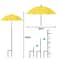 Weatherproof Sun Shade Cloth Umbrella Plant Shade With Metal Stake Outdoor Flowers And Potted Plant 8