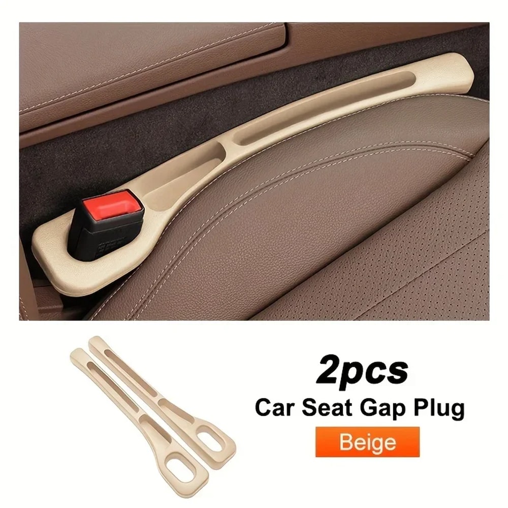 Pair Car Seat Gap Filler Universal Side Seam Plug Leak Proof Storage Organizer For Interior 8