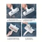 Portable Cat Dog Hair Removal Brush Large Pet Fluff Roller Washable Self-cleaning Reusable Lint Furniture Sofa Cleaning