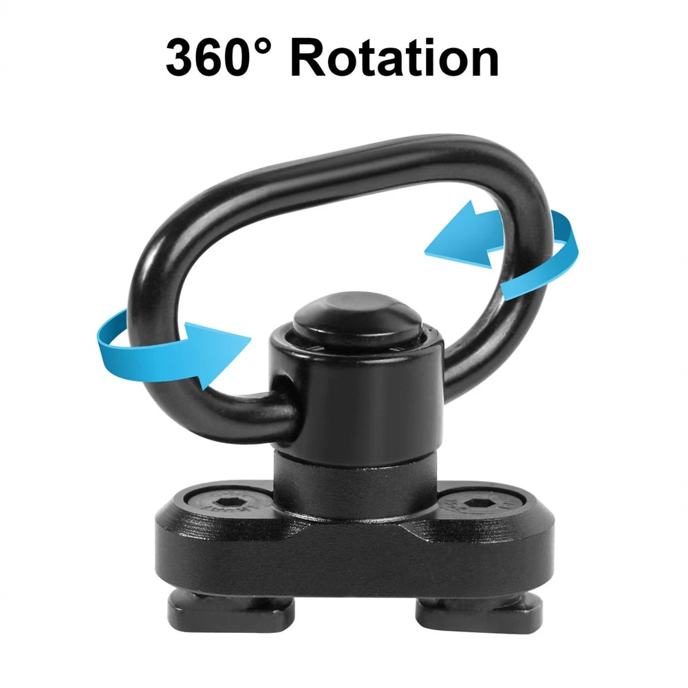 Heavy Duty QD Sling Swivel Mount Quick Detach Push Button Swivels Rotatable For Two Point Sling Eas 5