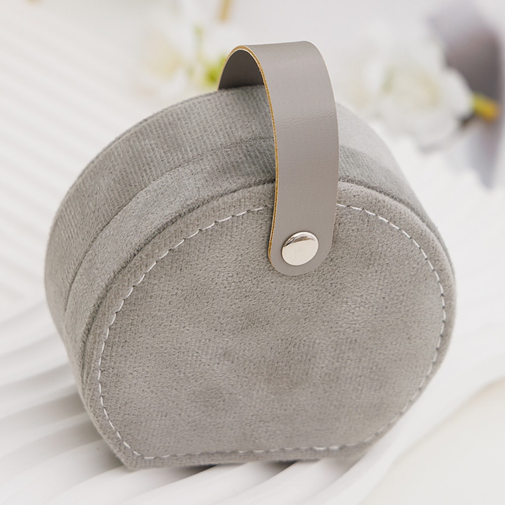 Mini Portable Cute Jewelry Box Flannel Storage For Rings Necklaces Earrings And Studs Jewelry Organ 3