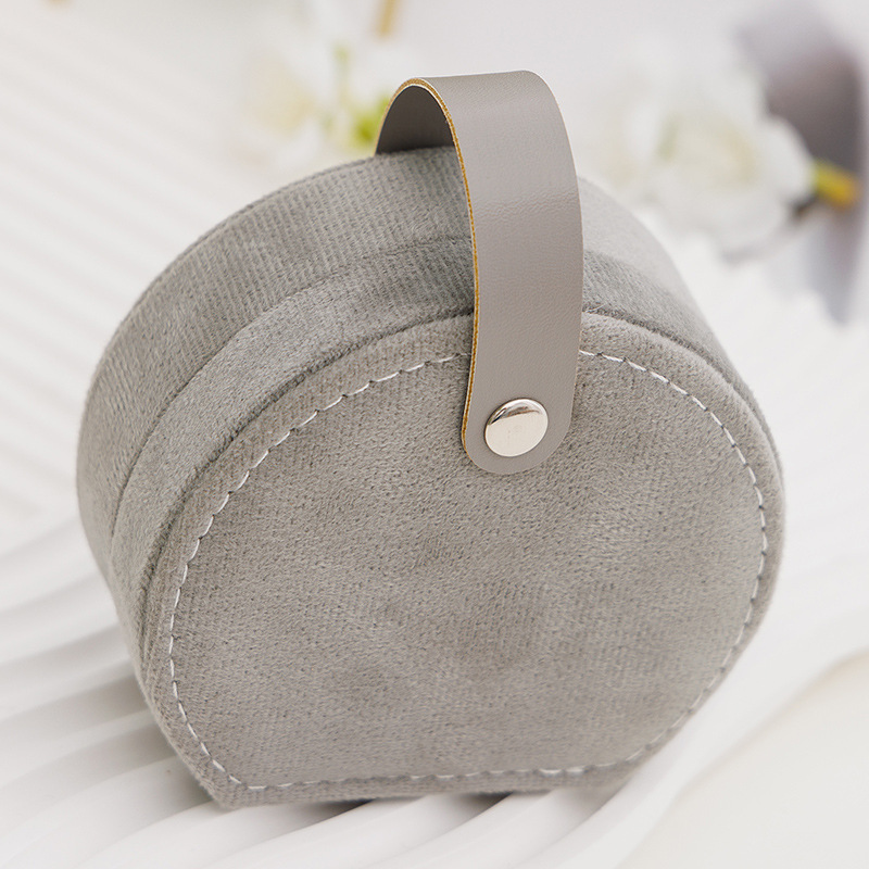 Mini Portable Cute Jewelry Box Flannel Storage For Rings Necklaces Earrings And Studs Jewelry Organ 3