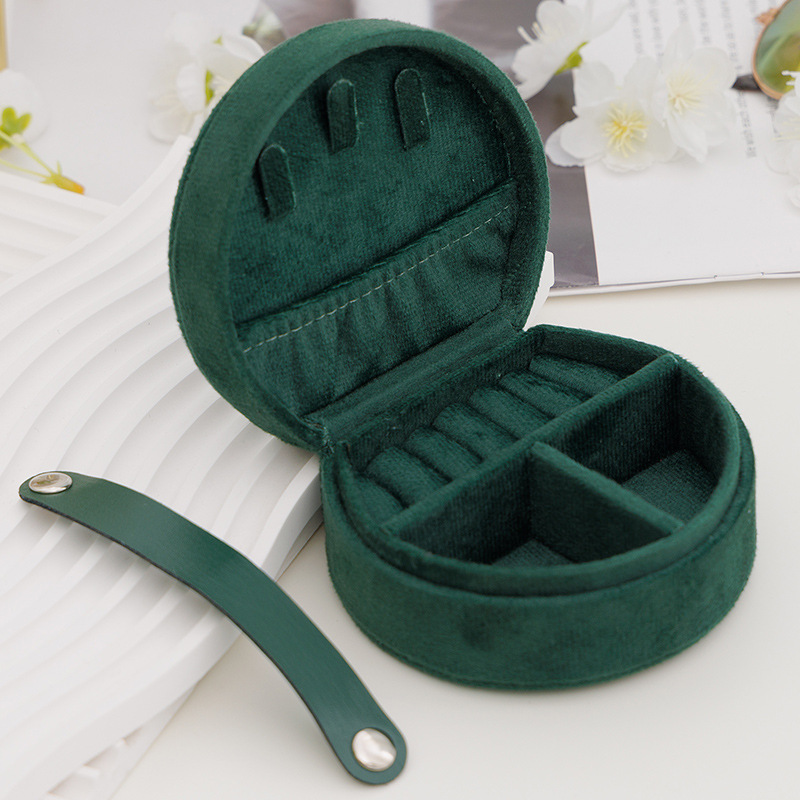Mini Portable Cute Jewelry Box Flannel Storage For Rings Necklaces Earrings And Studs Jewelry Organ 6