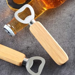 bartender bottle openers with wood handle beer soft drinks bottle opener for home and restaurant