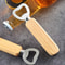 Bartender Bottle Openers With Wood Handle Beer Soft Drinks Bottle Opener For Home And Restaurant 0