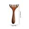 Sandalwood Deer Antlers Scalp Massager Comb Gua Sha Comb For Facial Massage Meridians Dredging Hair 6
