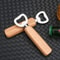 Wooden Handle Beer Bottle Opener Stainless Steel Commercial Bottle Opener 3