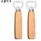 Wooden Handle Beer Bottle Opener Stainless Steel Commercial Bottle Opener 6