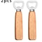 Wooden Handle Beer Bottle Opener Stainless Steel Commercial Bottle Opener 6