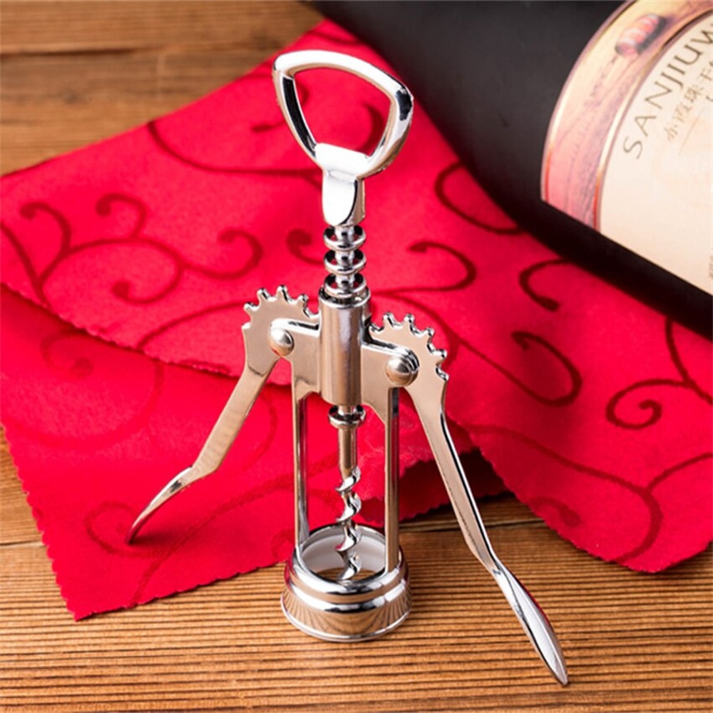 Multifunctional Wine Opener Premium Winged Corkscrew Bottle Opener Zinc Alloy Cork Remover 1