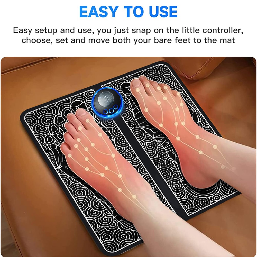 Muscle Relaxation Electric Foot Massager Pad For Fitness Trainer Outdoor Sport Home Use 4