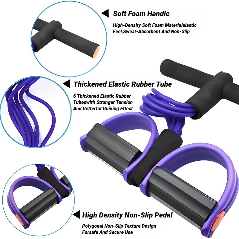 MultiFunctional Pedal Tensioner For Home Fitness Yoga Abdominal Strength And Elastic Band Workouts 2