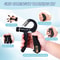 Adjustable Hand Gripper Grip Trainer Kit Finger Hand Exercisers Stress Ball Forearm Ring For Injury 2