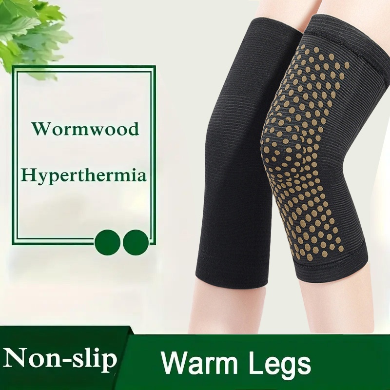 Warm Latex Wormwood Knee Supports Heating Therapy To Relieve Inner Knee Pain And Protect Knee Ligam 2