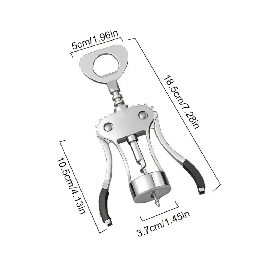 Zinc Alloy Premium Wing Corkscrew Wine Opener Stainless Steel Multifunctional Bottles Opener 5