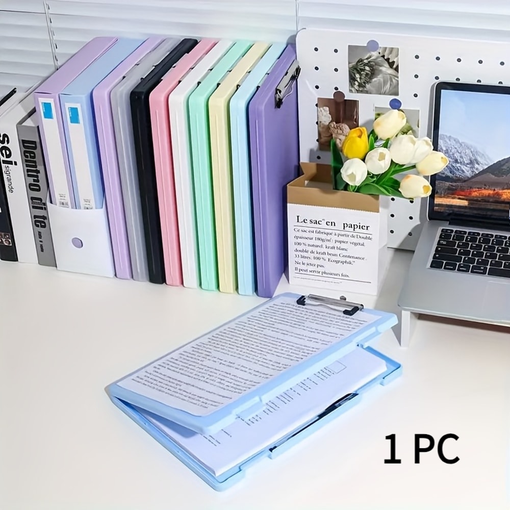 Multifunctional Desktop Organizer Color Folder Storage Box For Office Use 7