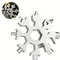 Stainless Steel Snowflake Multifunctional Tool With Bottle Opener Screwdriver Wrench 0