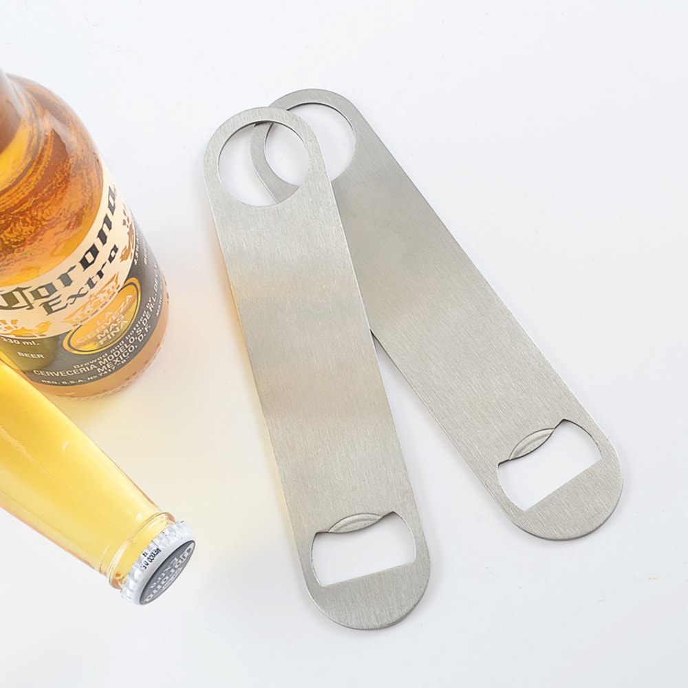 Personal Logo Stainless Steel Flat Bottle Opener Beer Bottle Opener Kitchen Tools 3
