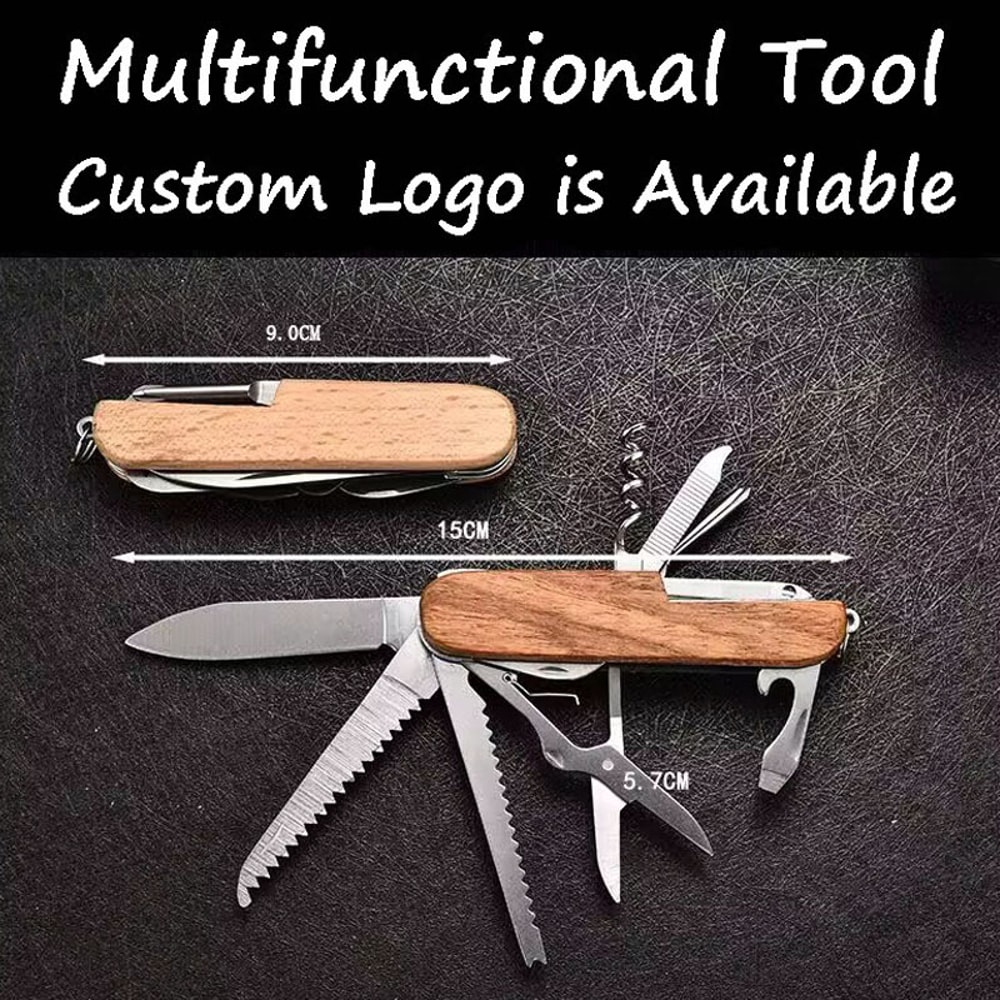 Groomsman Wedding Gift Personalized Wooden Corkscrews Wine Opener Swiss Knife Multifunctional Porta 4