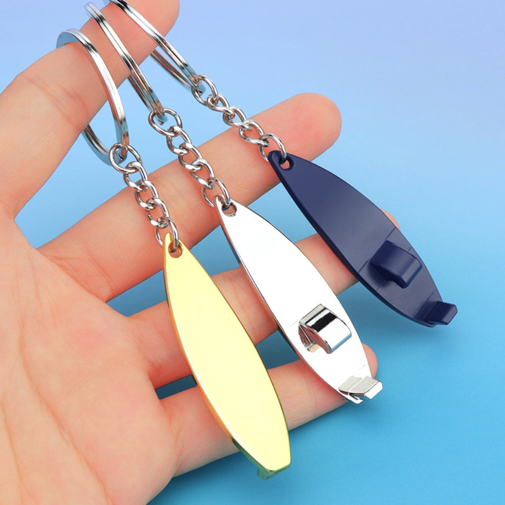 Surfboard Shaped Metal Beer Bottle Opener Keychain For Gift 0