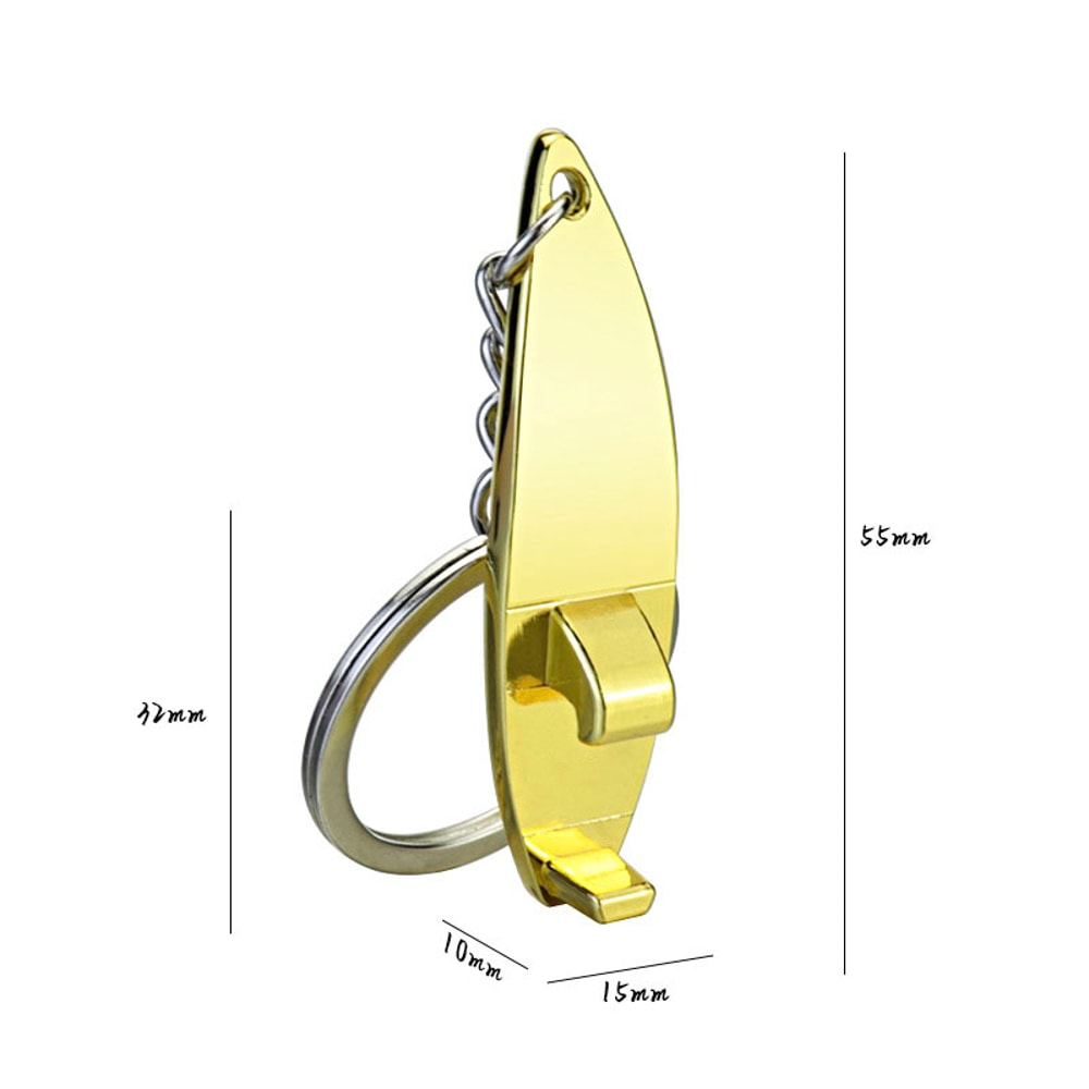 Surfboard Shaped Metal Beer Bottle Opener Keychain For Gift 6
