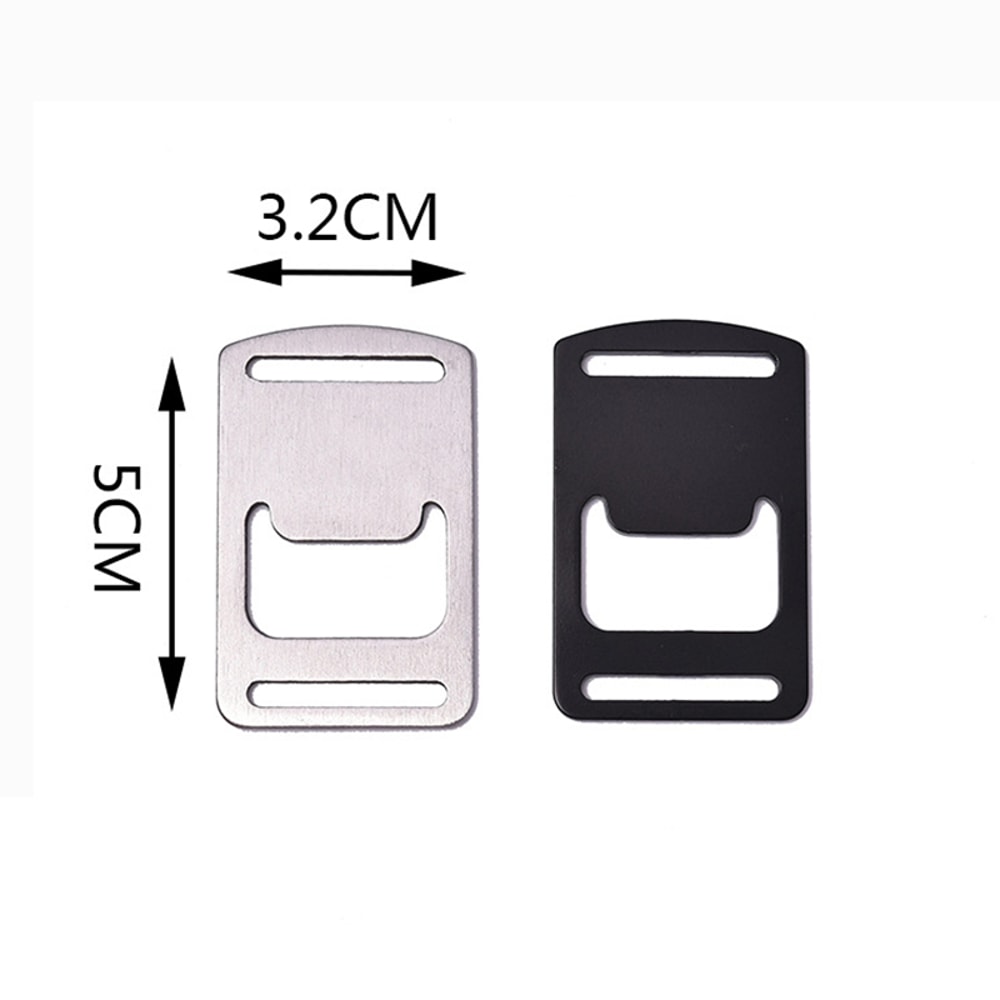 Stainless Steel Beer Bottle Opener For Outdoor Backpack Webbing Lanyard Travel Accessory 3