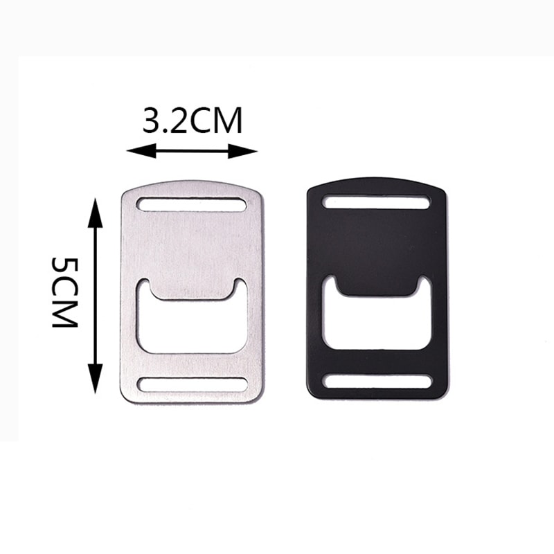 Stainless Steel Beer Bottle Opener For Outdoor Backpack Webbing Lanyard Travel Accessory 3