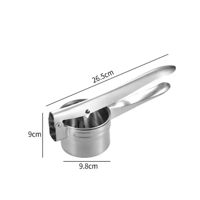 Masher Ricer Press Stainless Steel Kitchen Tool For Puree Fruit Vegetable Crushing Mashed Potatoes 6