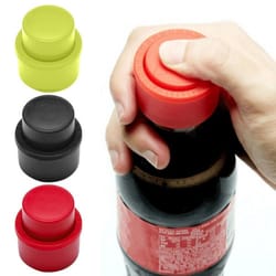 reusable bottle pump cover, inflatable airtight soda cap, frizzy drink sealer