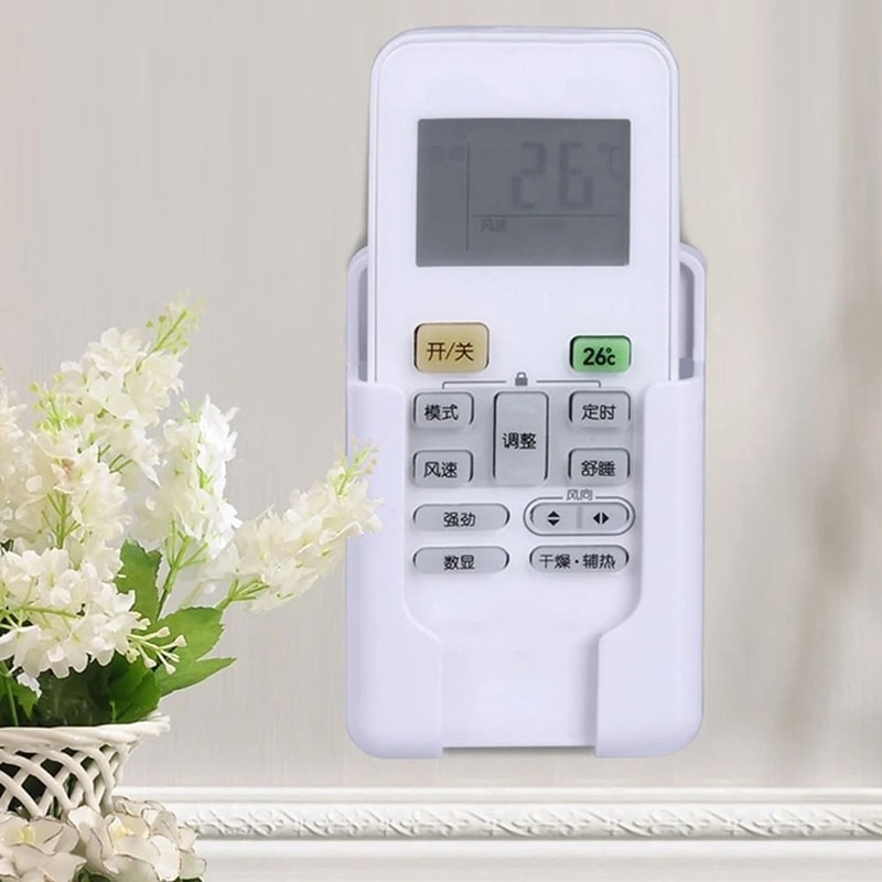 Universal Wall Shelf Remote Controller Bracket Phone Charging Holder Air Conditioner TV Wall Mount 0