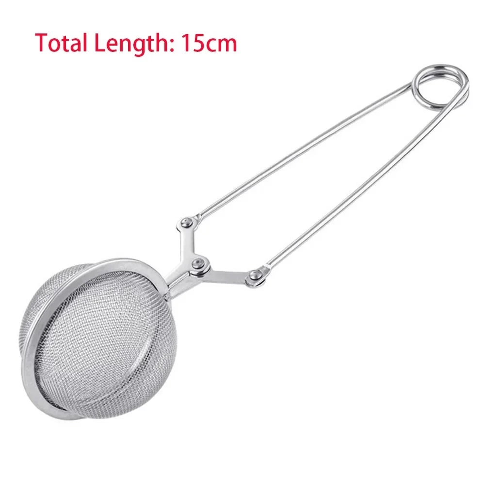 Durable Mesh Strainer Stainless Steel Tea Diffuser With Hanging Hook Handle Portable Loose Leaf Tea 4