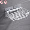 Wallmounted Soap Holder No Drilling Aluminum Adhesive Dish Rack Drill Free Metal Soap Holder Sponge 4
