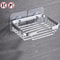 Wallmounted Soap Holder No Drilling Aluminum Adhesive Dish Rack Drill Free Metal Soap Holder Sponge 5