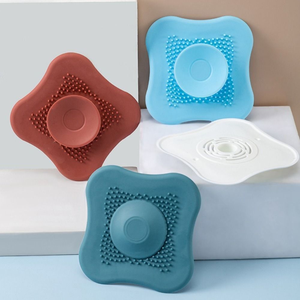 Shower Floor Drain Cover AntiClogging Hair Catcher Stopper Bathroom Sink Filter Deodorant Strainer 1