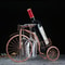 Vintage Wine Rack Metal Bottle and Glass Holder Creative Bar Home Decoration Display Stand