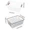 Metal Desktop Storage Basket With Wood Handle Large Capacity Iron Wired Basket For Sundries 4