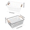 Metal Desktop Storage Basket With Wood Handle Large Capacity Iron Wired Basket For Sundries 4