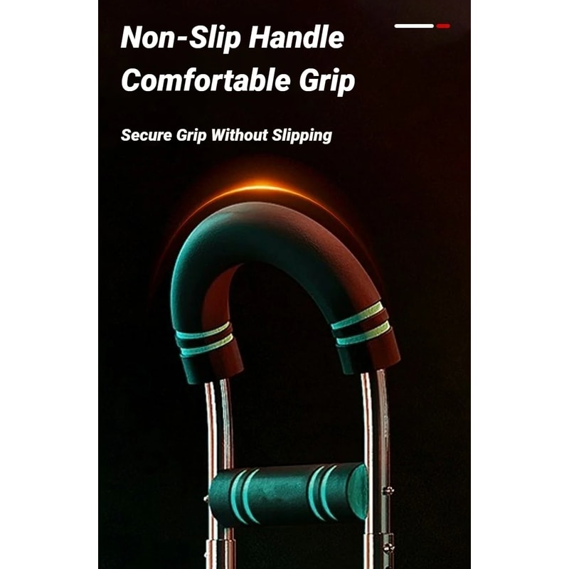 Adjustable U-Shaped Arm Exerciser Spring Workout Bar Foam Handle Forearm Triceps Chest Expander Portable Fitness