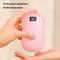 Fast Heating Portable Hand Warmer Digital Display Safe Double Sided Warmth For Winter 5