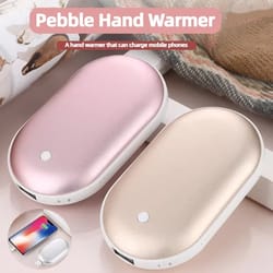 winter gift hand warmer portable lightweight power bank double sided heating usb charging