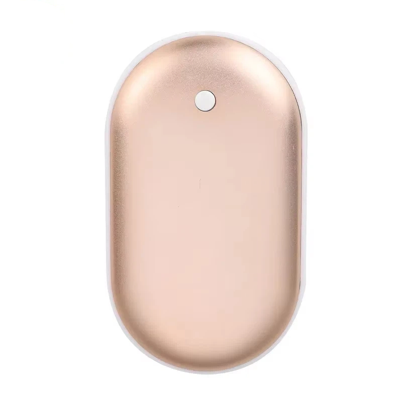 Winter Gift Hand Warmer Portable Lightweight Power Bank Double Sided Heating USB Charging
