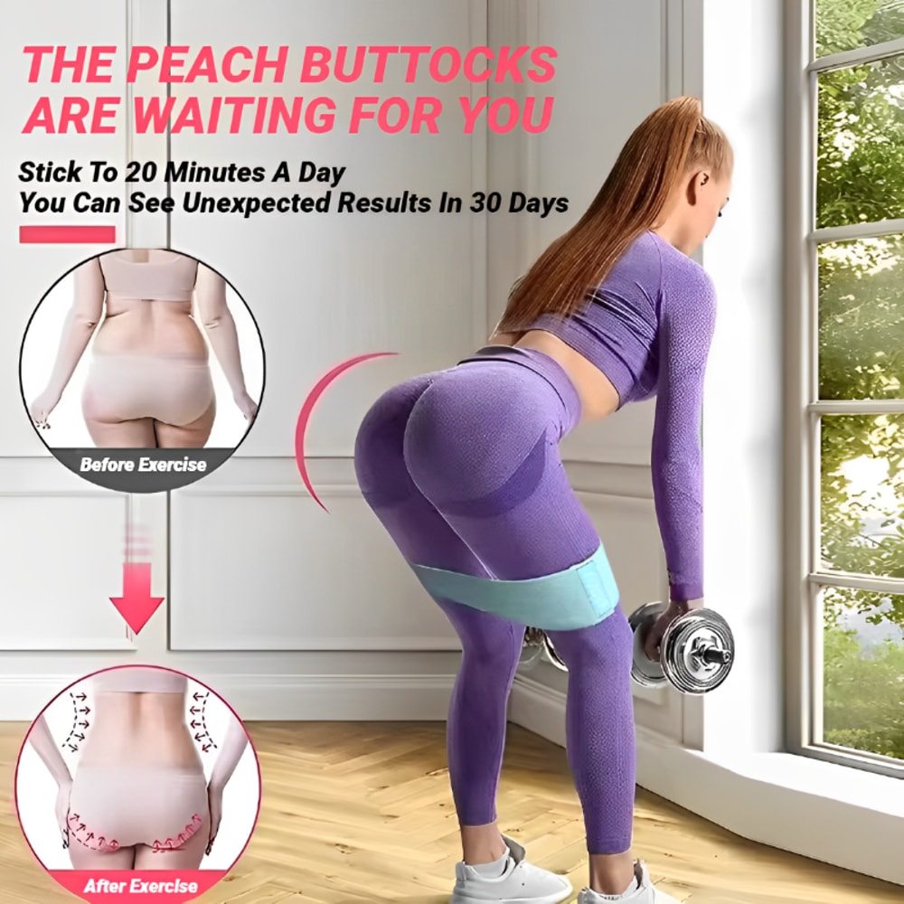 Glute Resistance Hip Booty Bands For Thigh Stretch Workout Squat Elastic Fabric Strips Loops Yoga F 1