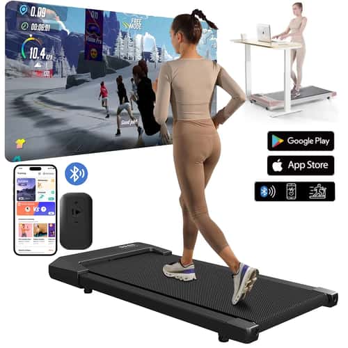 Walking Running Fitness Treadmill for Home LCD Display Walking Pad Exercise Machine
