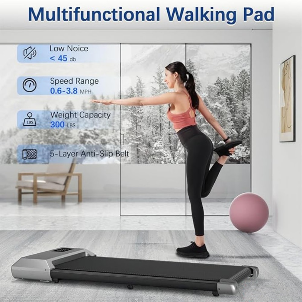 Walking Running Fitness Treadmill For Home LCD Display Walking Pad Exercise Machine 1