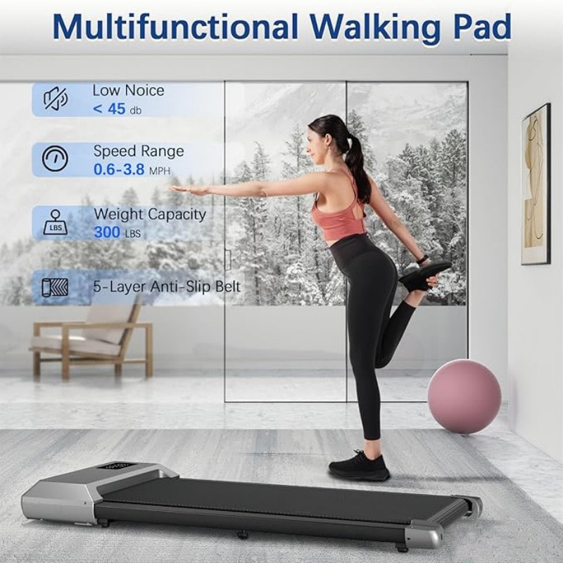 Walking Running Fitness Treadmill For Home LCD Display Walking Pad Exercise Machine 1