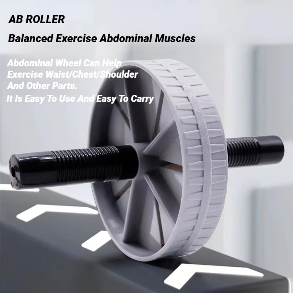 Silent Abdominal Wheel Non-slip Roller for Muscle Strengthening Fitness Training Strong Load Bearing Home Use Exercise