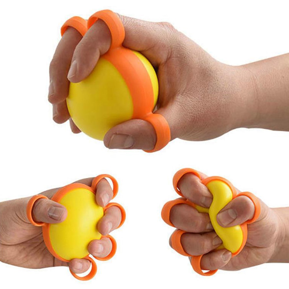Finger Exercise Grip Strength Trainer For Arthritis Hand Therapy Ball Stress Relief Muscle Recovery 2