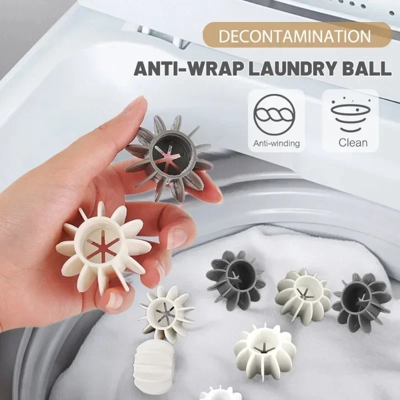 Reusable Silicone Laundry Balls Anti Angle Cleaning Ball for Washing Machine Supplies and Cleaning