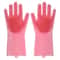 Dishwashing Cleaning Gloves Silicone Rubber For Household Sponge Scrubber Kitchen Tools 6